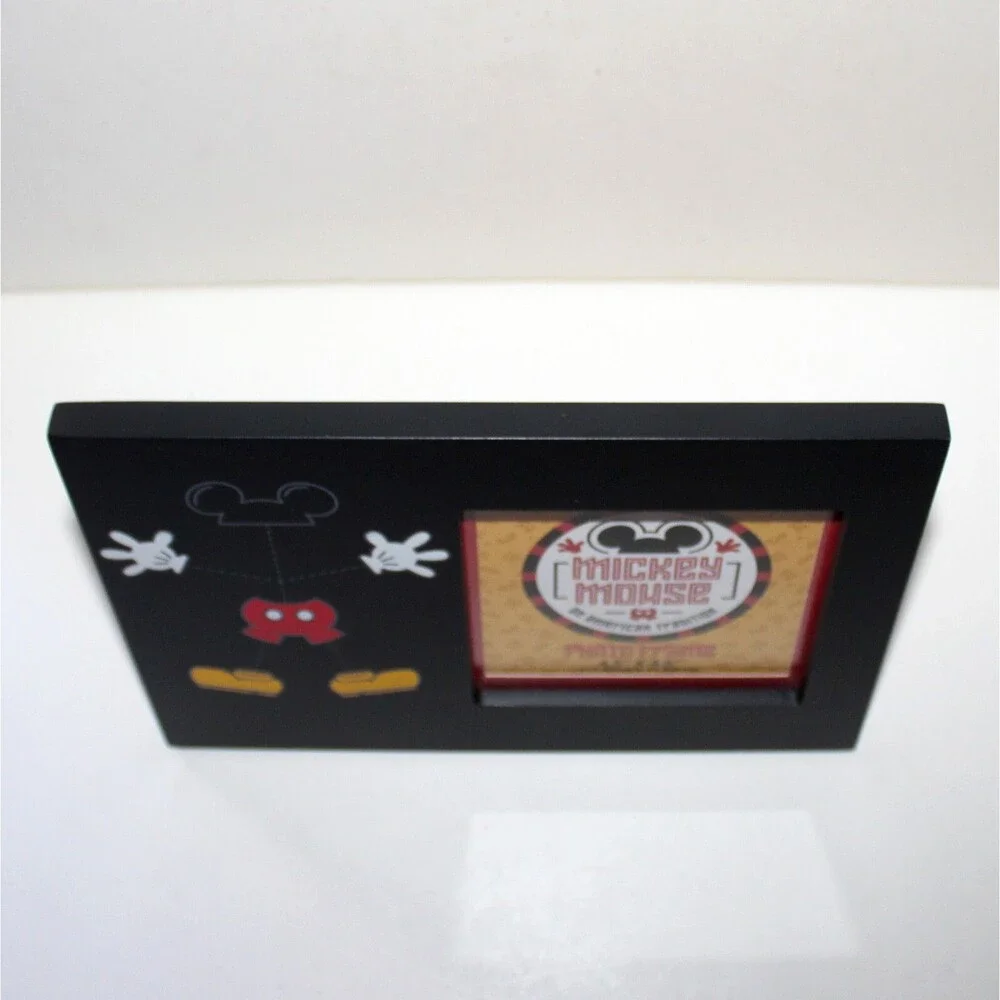 Disney Parks Photo Frame Mickey Mouse American Tradition black red table top